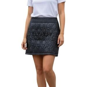 Sierra Designs Cascade Quilted Skirt Black Nylon Mini Gorpcore Sz M